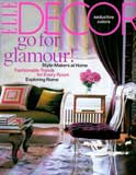 Elle Décor, October 2004, Gene Meyer rugs featured in Amy Fine Collins' Home